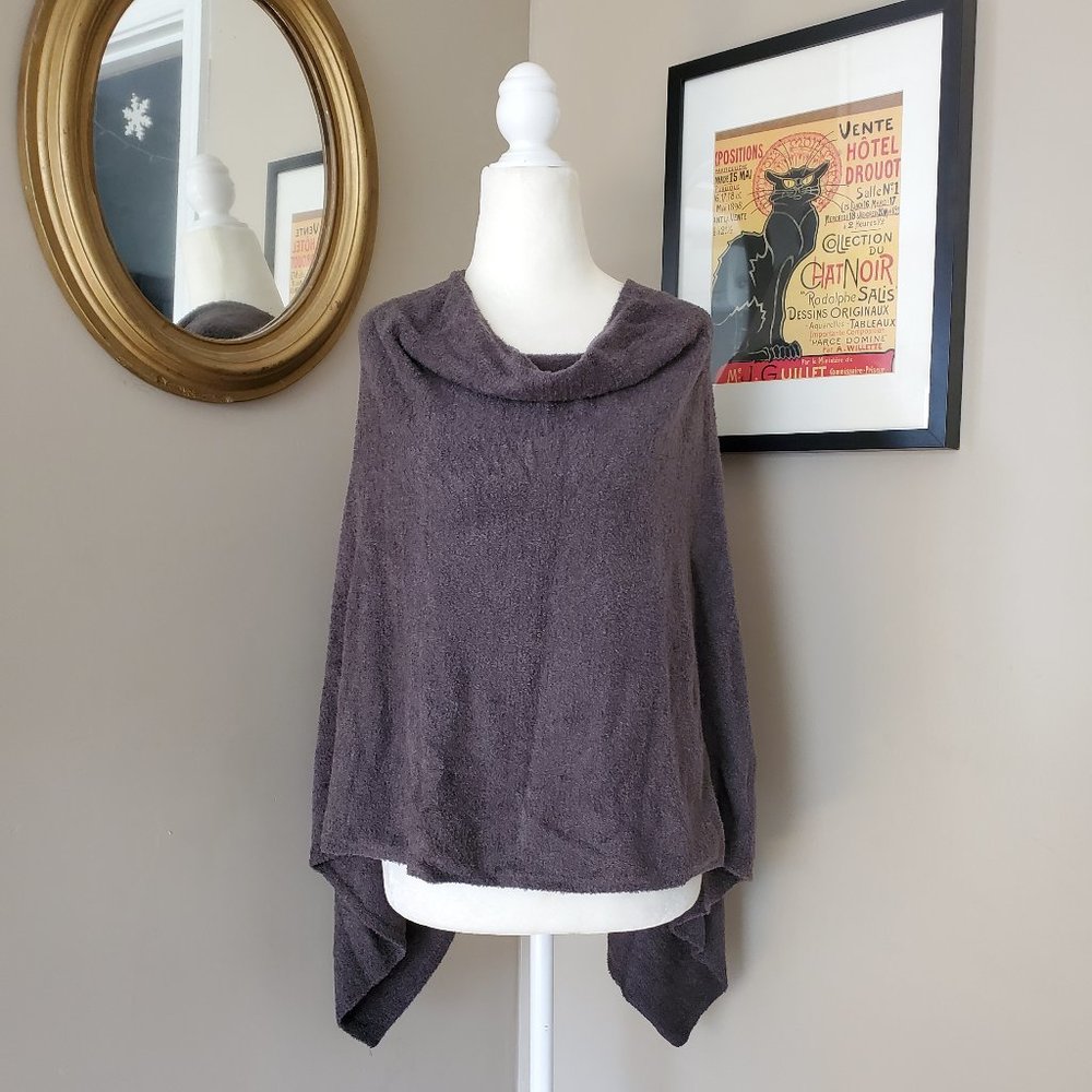 Barefoot Dreams Bamboo Chic Lite Ruana Wrap Top OS - Picture 4 of 11